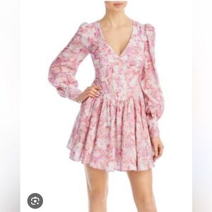 Bardot Pink Floral Mini Dress